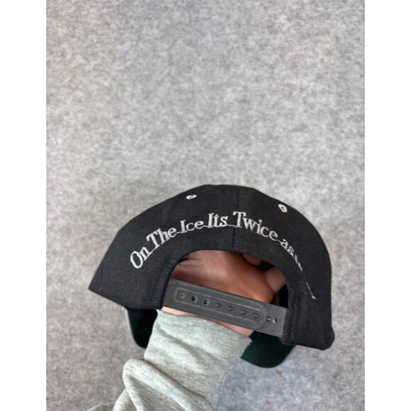 Vintage 90s Coed Naked Hockey On The Ice Its Twice As Nice Hat Snapback Script - Picture 5 of 6